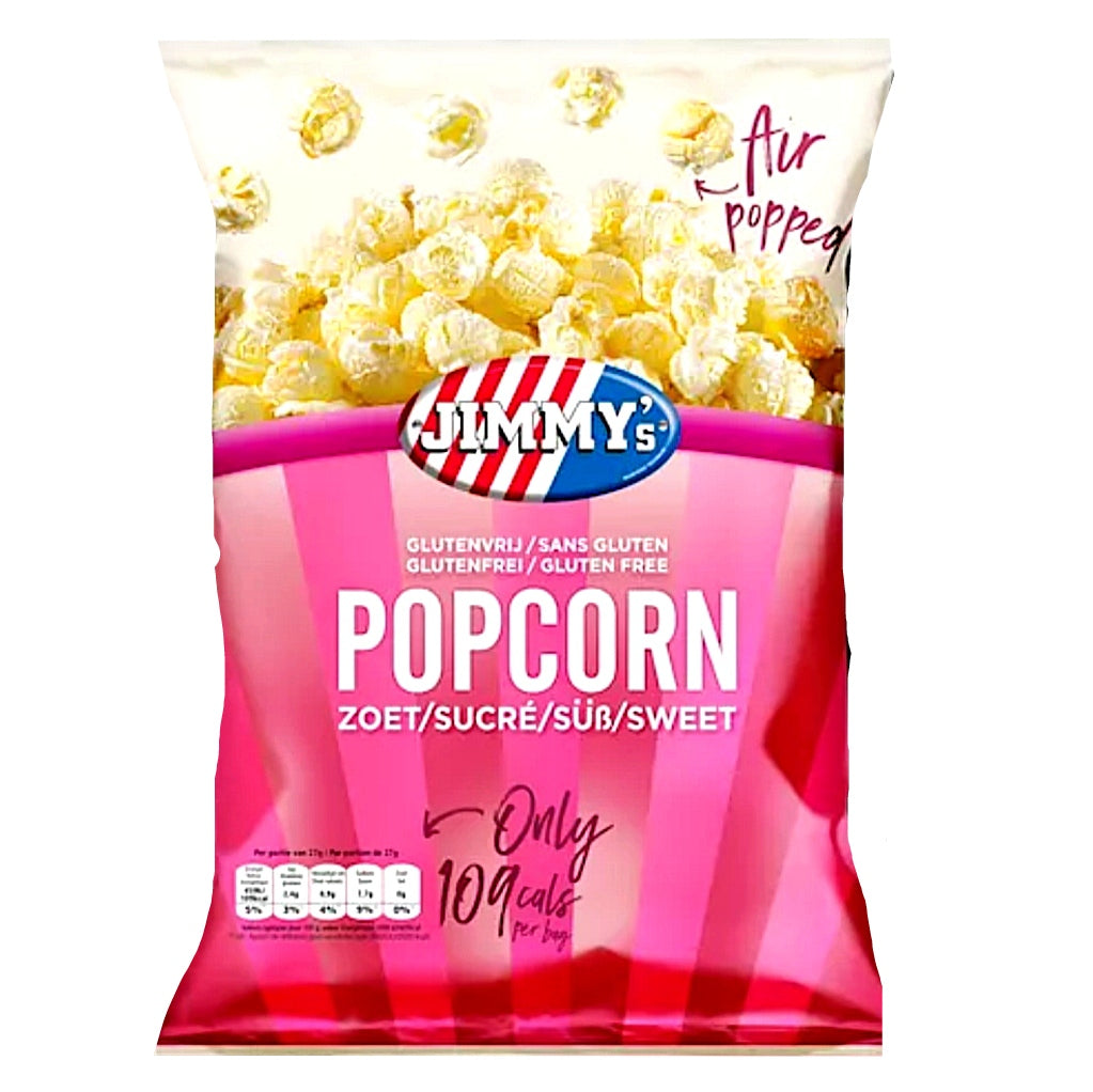 Jimmy's Air Popped Popcorn Sweet 27 gr Süßes Popcorn.