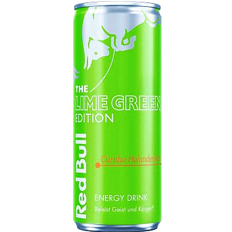 Red Bull Energy Lime Green Edition 250ml Dose SP Curuba Holunderblüte