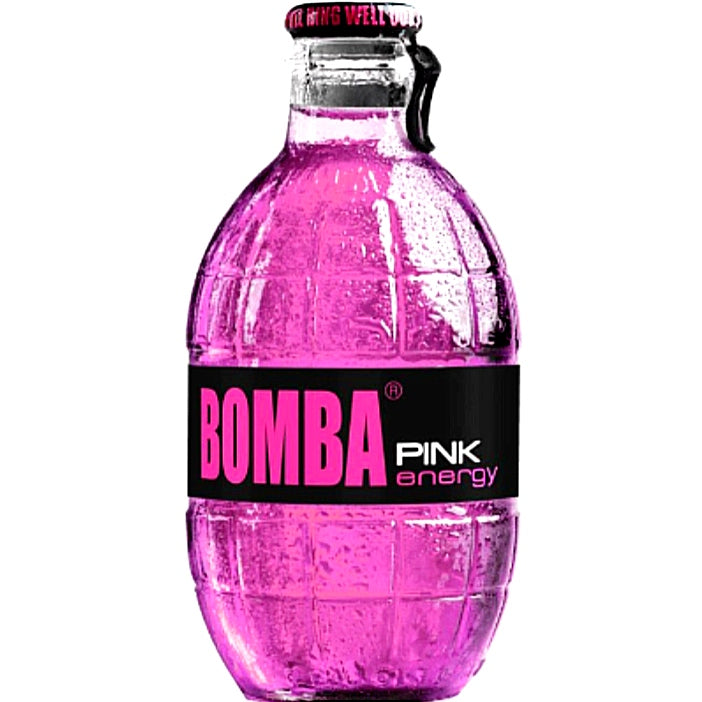 Bomba Pink Energy 250ml Flaschen Pink.