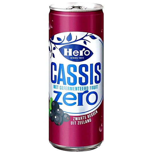 Hero Cassis Zero Zucker 250 ml Dosen NL