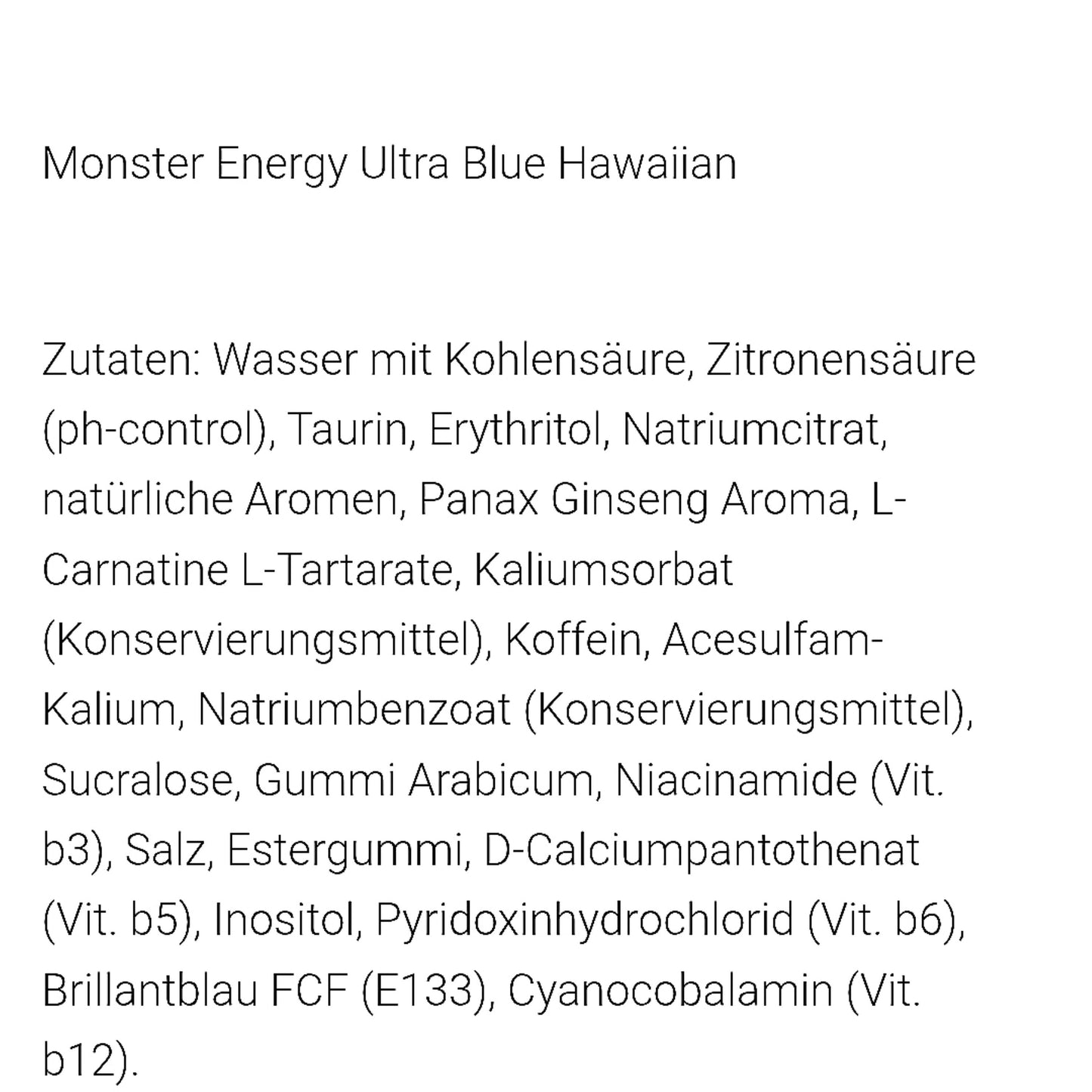 Monster Blue Hawaiian 473 ml Dose USA