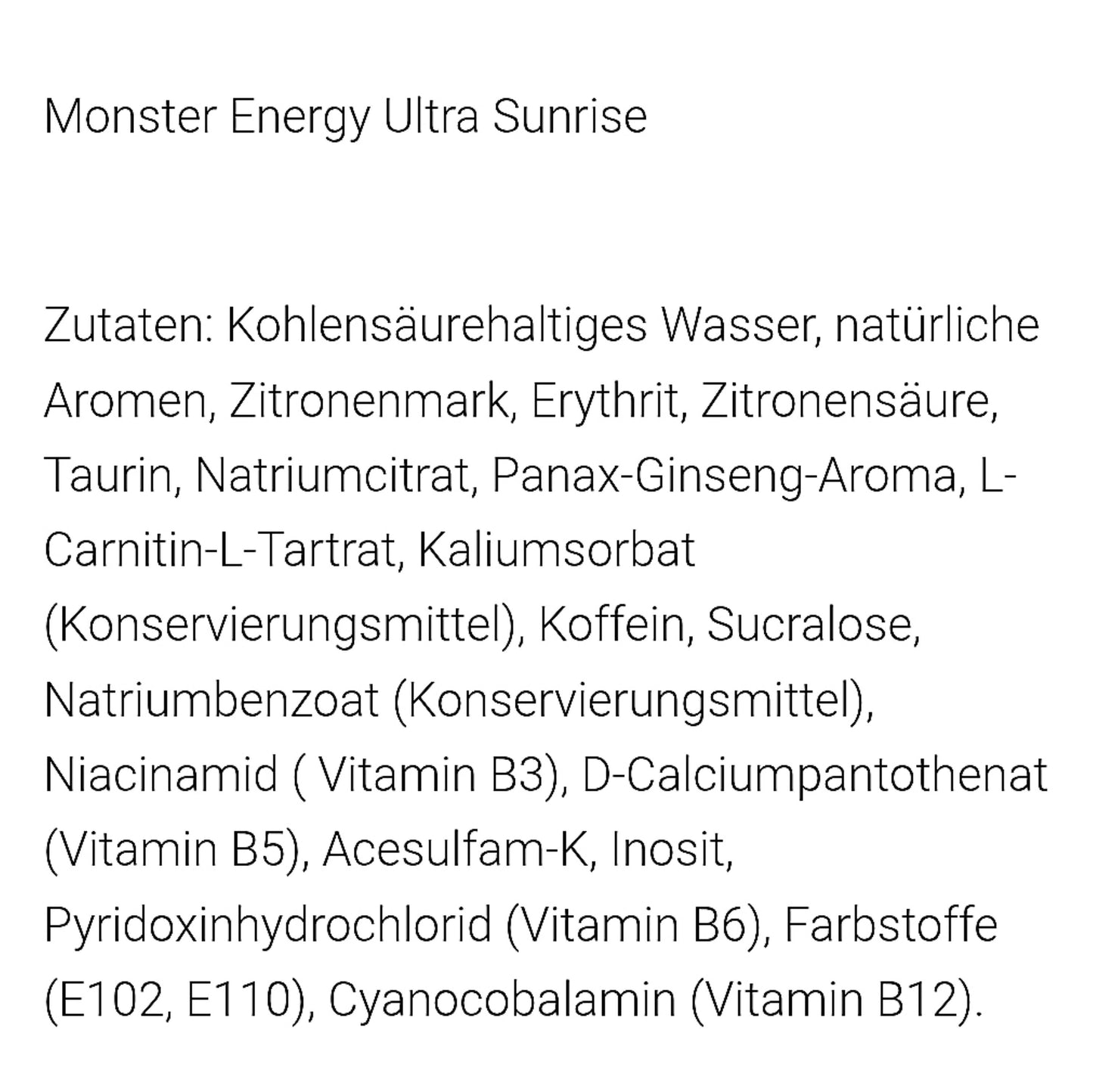 Monster Sunrise 473 ml Dose USA