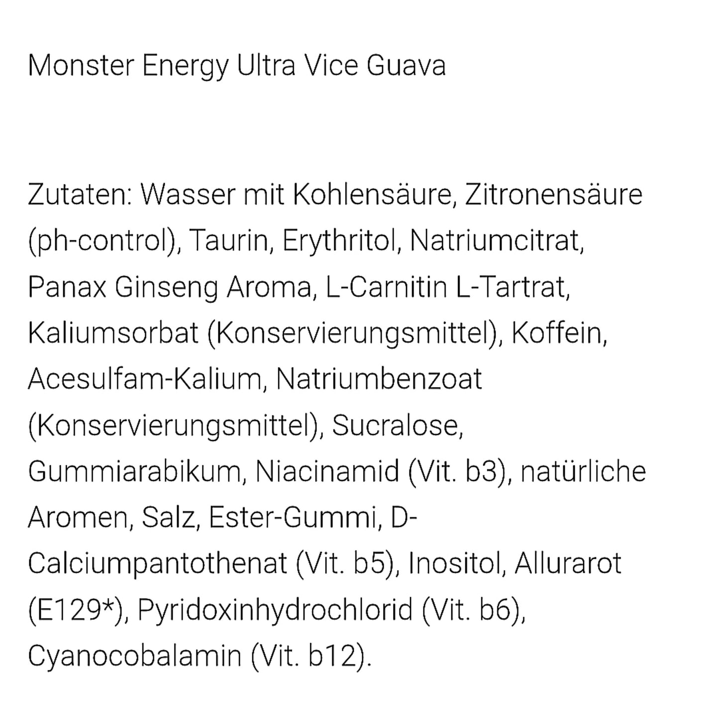 Monster Vice Guava 473 ml Dose USA