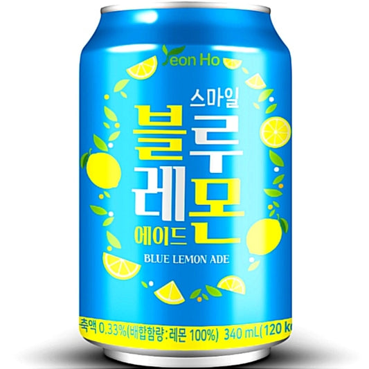 Yeonho Smile Blue Lemon Ade 340ml Dosen Korea Import